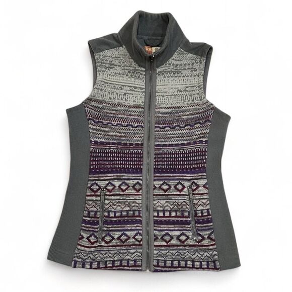 Ruff Hewn Fair Isle Knit Fleece Vest Size Medium - Picture 12 of 12